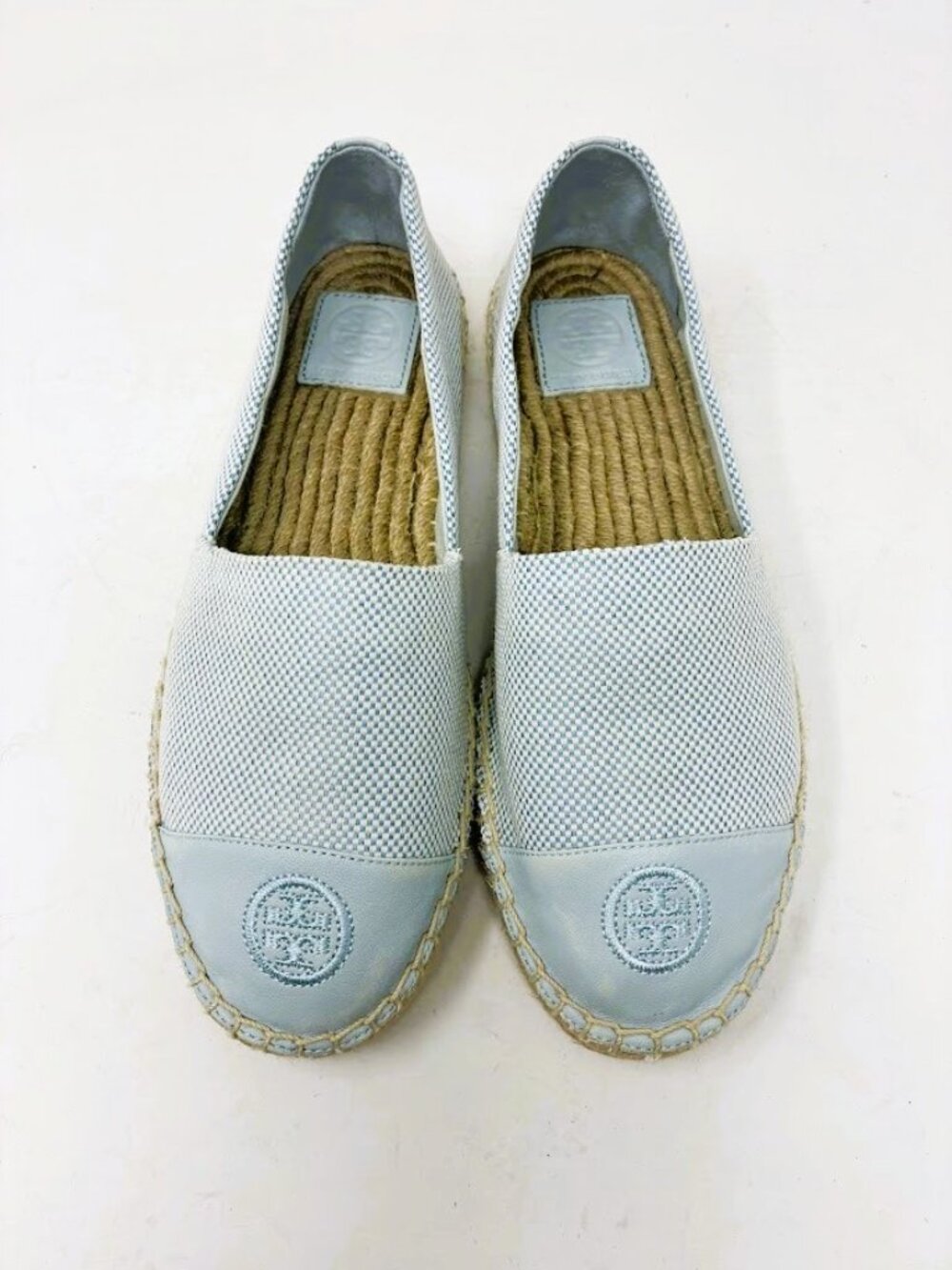 Light Blue Women's Espadrille Slip-On Shoes